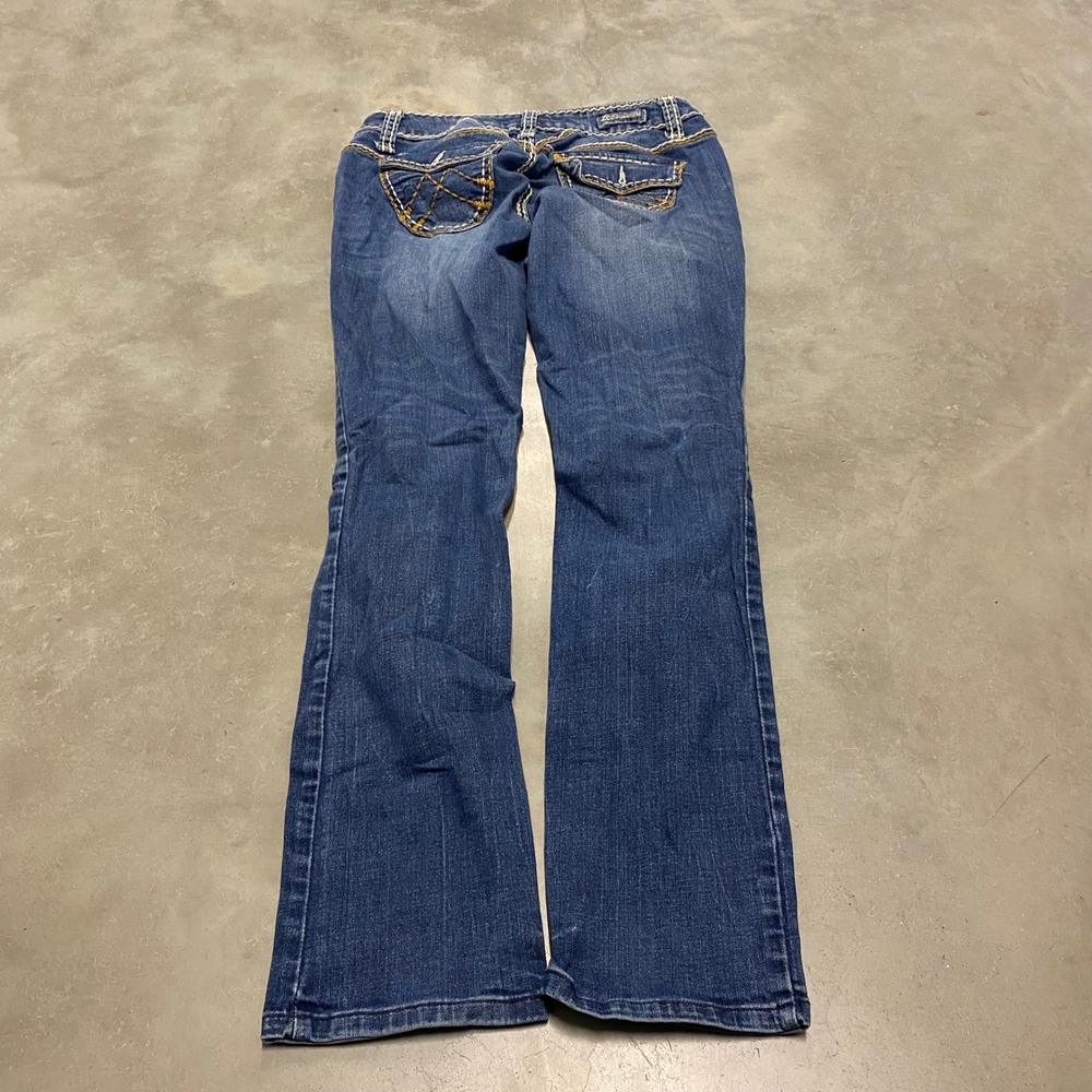 LC Lauren Conrad Bootcut Jeans Women Size 7 Medium Wash Stretch Denim - Picture 3 of 4